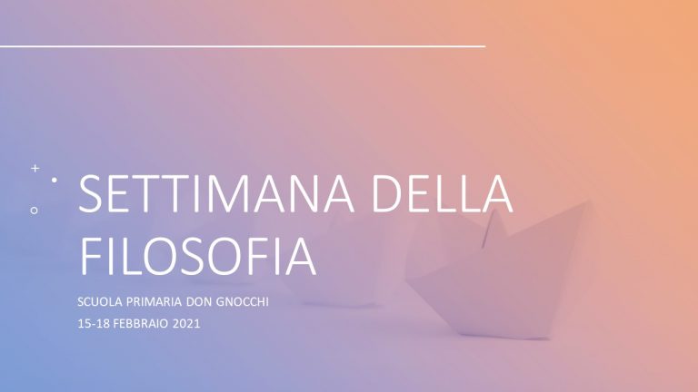 settimana della filosofia