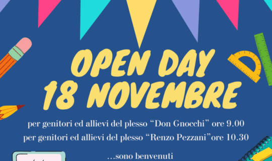 Open day scuola secondaria di primo grado