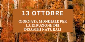 Giornata mondiale per la riduzione dei disastri naturali