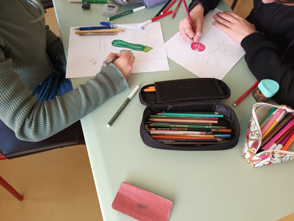 Progetto green school preparazione cartellone dei semi