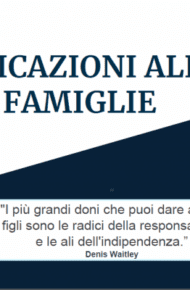 Indicazioni alle famiglie