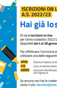 iscrizioni online 2022/2023