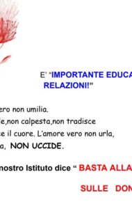 Anche noi diciamo no alla violenza sulle donne!