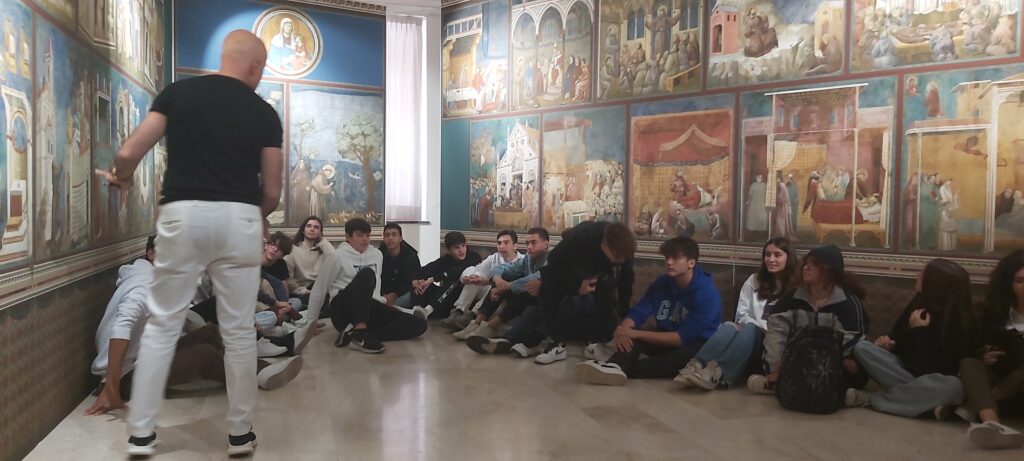 Visita del Liceo Calvino di Noverasco alla mostra “S. Francesco secondo Giotto”