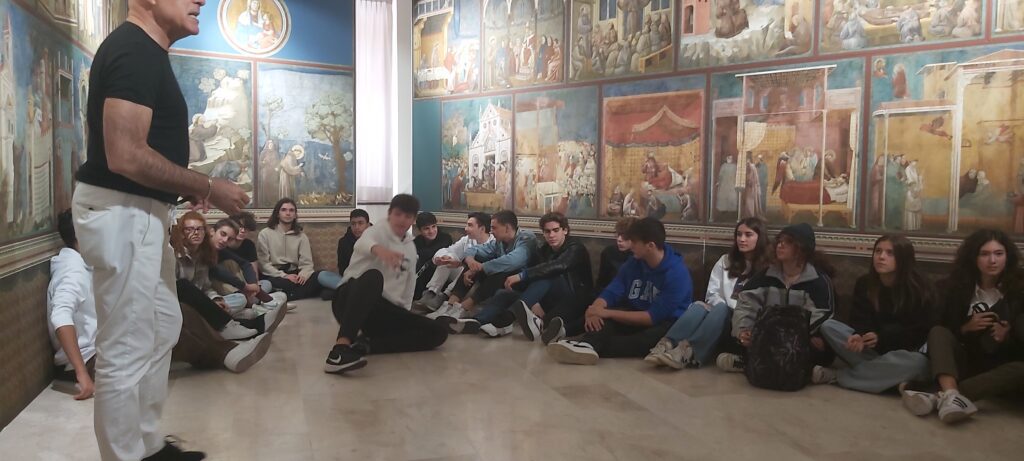 Visita del Liceo Calvino di Noverasco alla mostra “S. Francesco secondo Giotto”