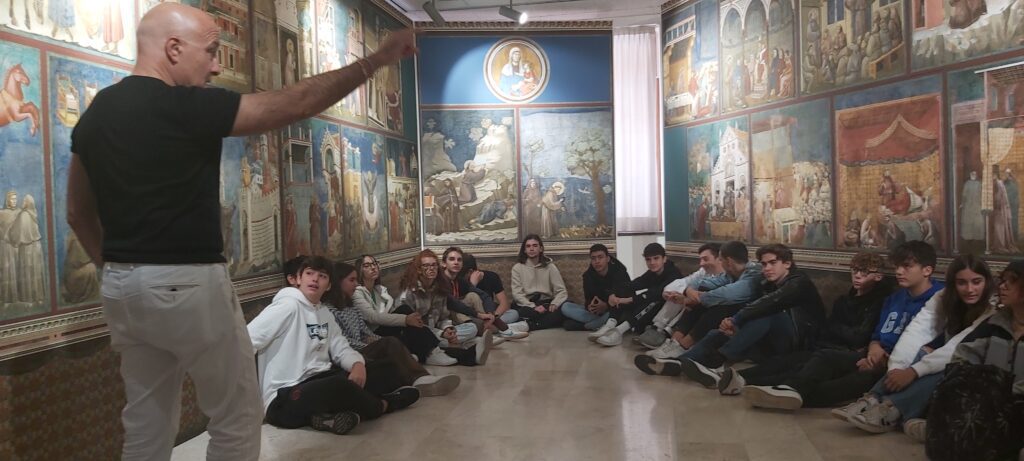 Visita del Liceo Calvino di Noverasco alla mostra “S. Francesco secondo Giotto”