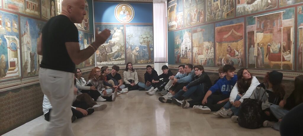 Visita del Liceo Calvino di Noverasco alla mostra “S. Francesco secondo Giotto”