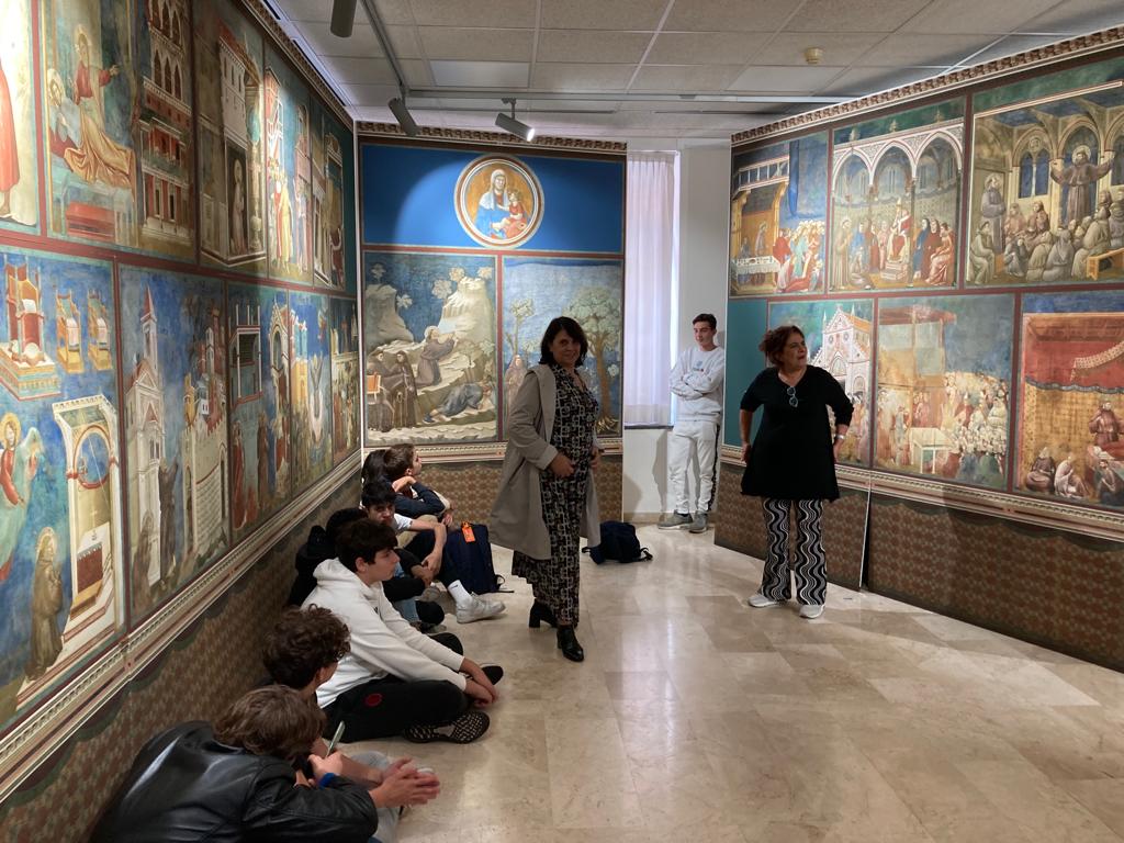 Visita del Liceo Calvino di Noverasco alla mostra “S. Francesco secondo Giotto”