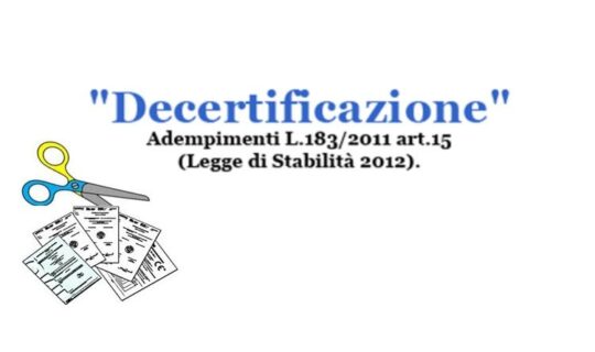 decertificazione